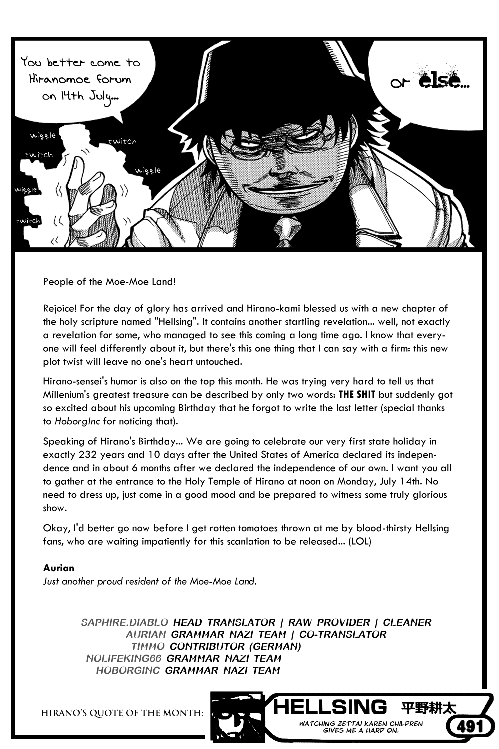 Read Hellsing EN Manga Online