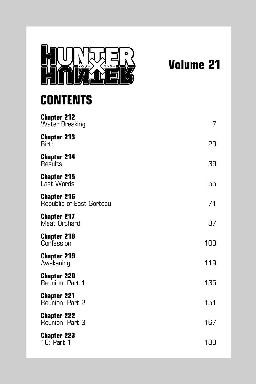 Read Hunter x Hunter EN Manga Online