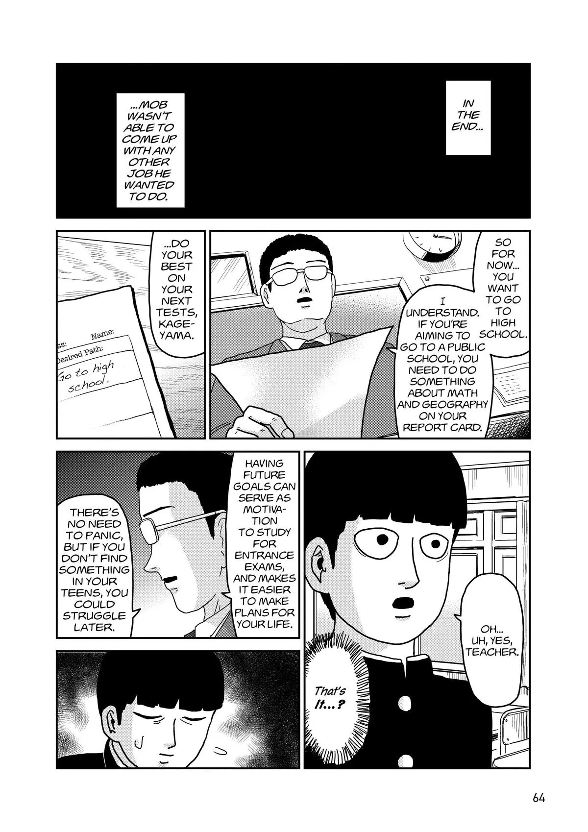 Read Mob Psycho 100 EN Manga Online