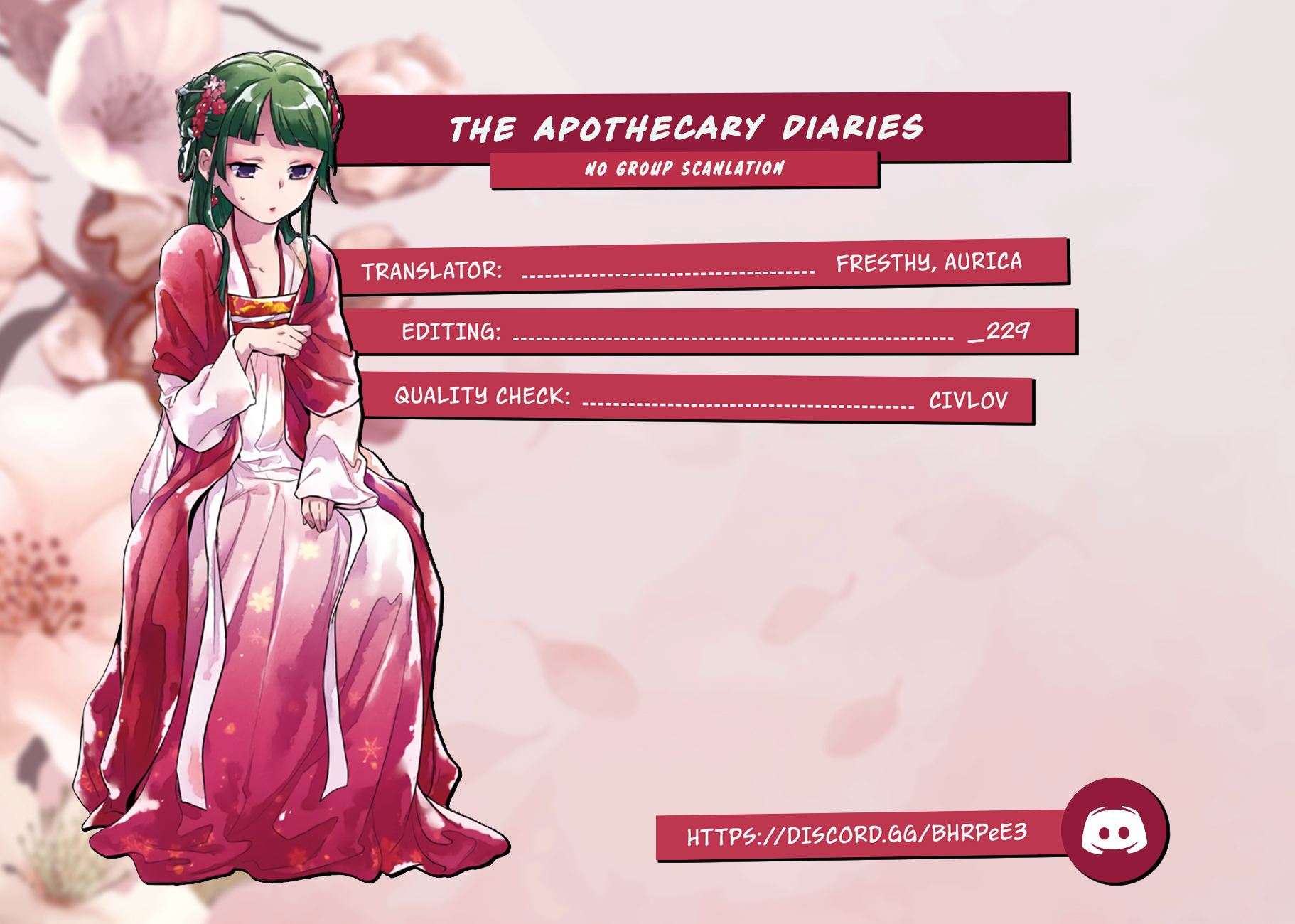 Read The Apothecary Diaries EN Manga Online