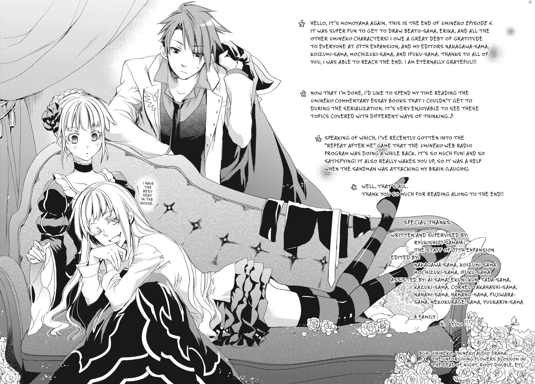 Read Umineko WHEN THEY CRY Episode 6_ Dawn of the Golden Witch EN Manga Online