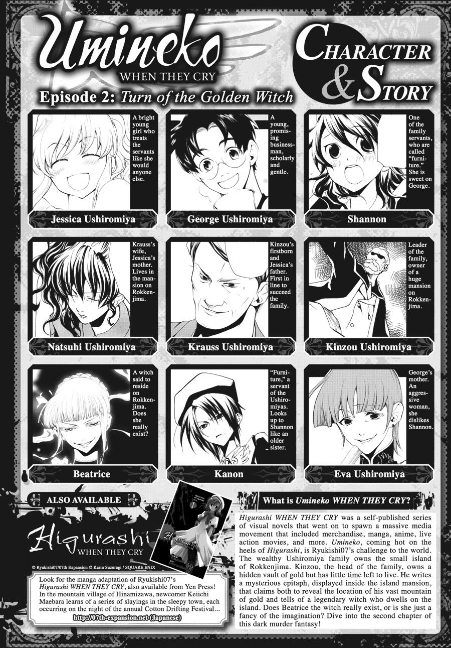 Read Umineko When They Cry Episode 2_ Turn of the Golden Witch EN Manga Online