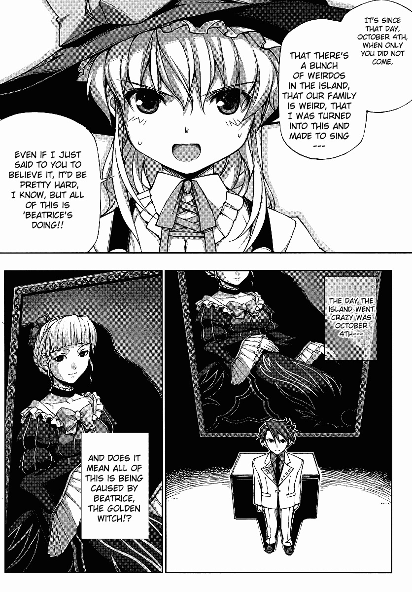 Read Umineko no Naku Koro ni Episode X_ Rokkenjima of Higurashi Crying EN Manga Online