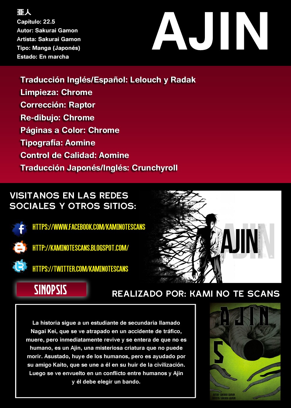 Read Ajin ES Manga Online