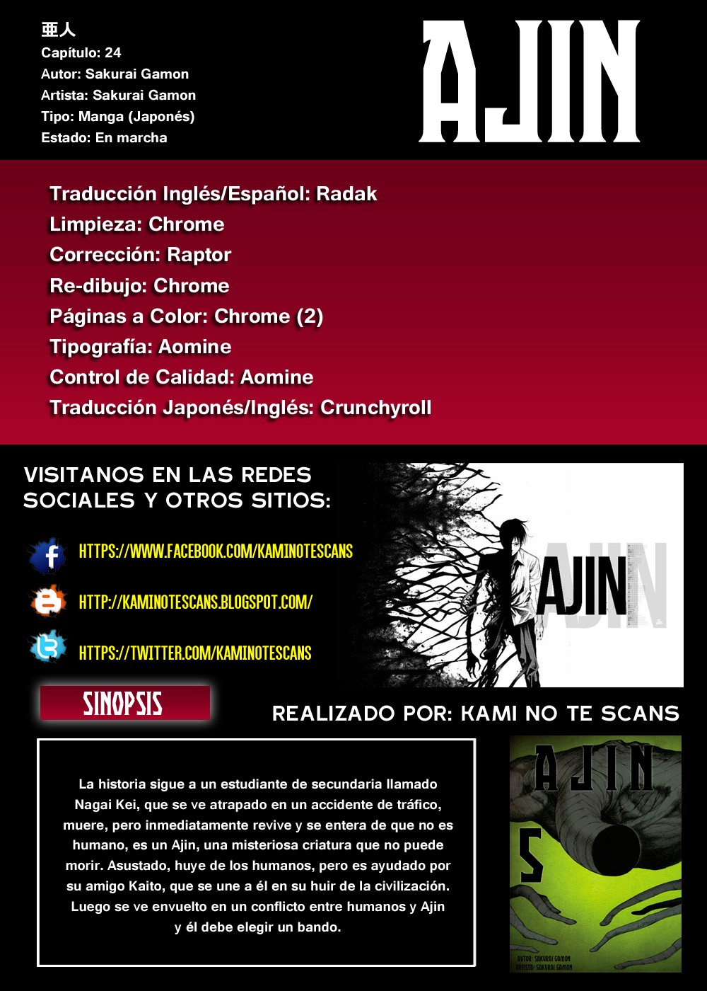 Read Ajin ES Manga Online