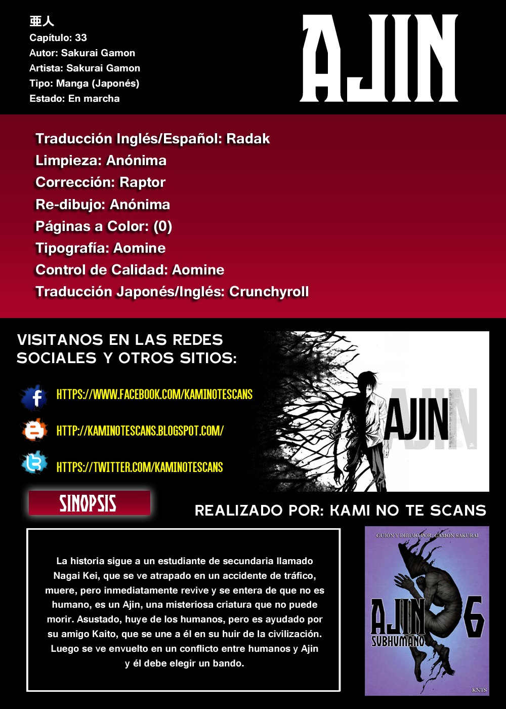 Read Ajin ES Manga Online