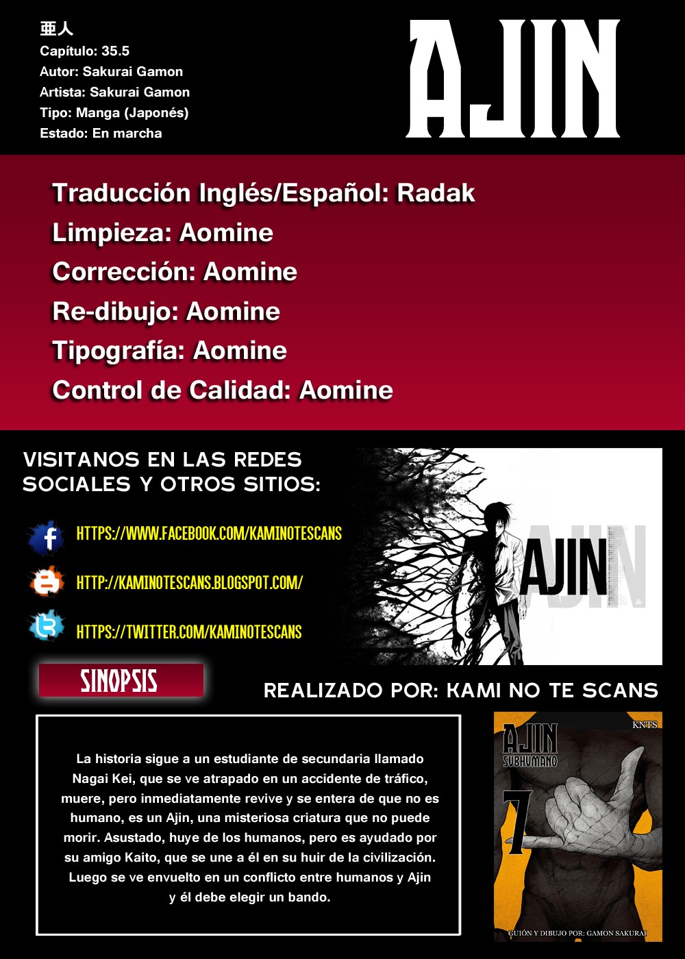 Read Ajin ES Manga Online