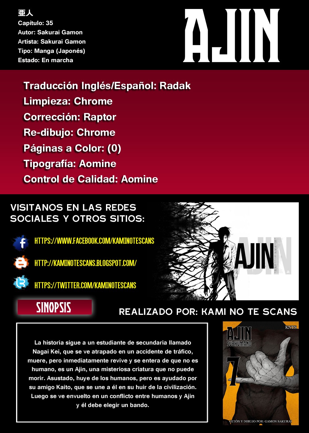 Read Ajin ES Manga Online