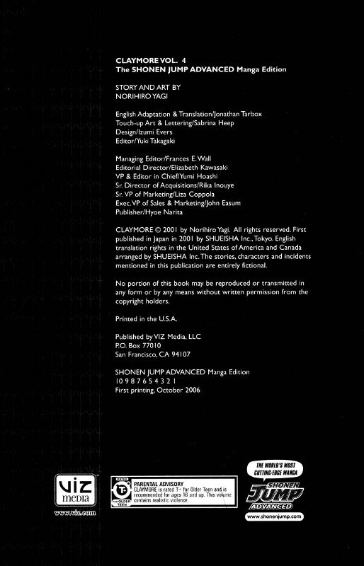 Read Claymore ES Manga Online