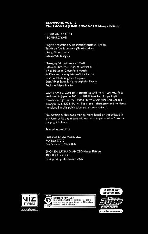 Read Claymore ES Manga Online