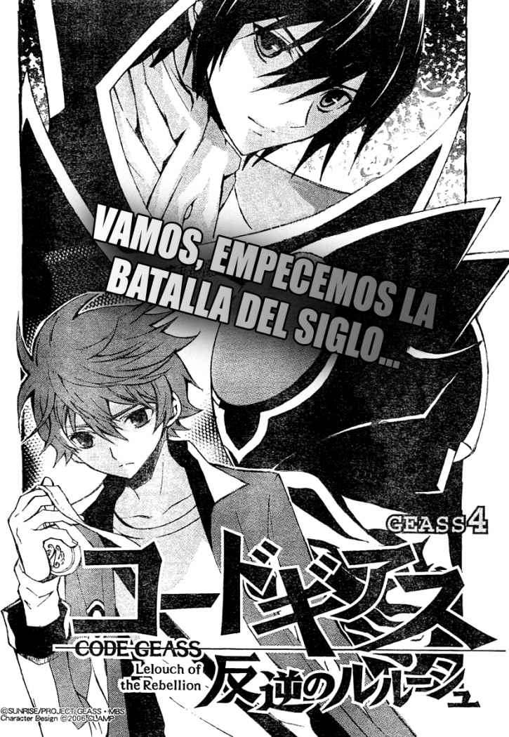Read Code Geass Lelouch of the Rebellion es Manga Online