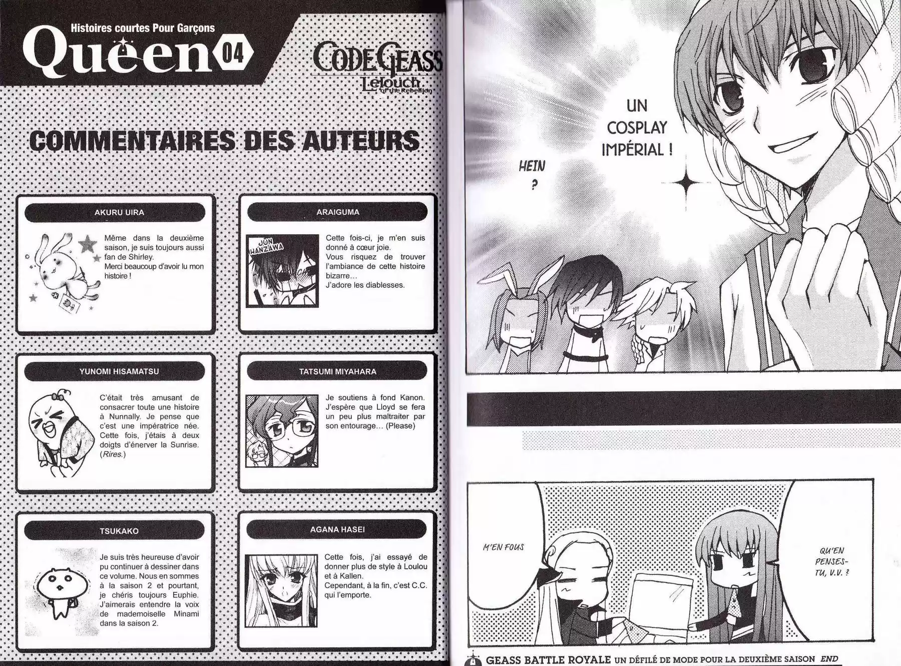 Read Code Geass  Queen For Boys FR Manga Online