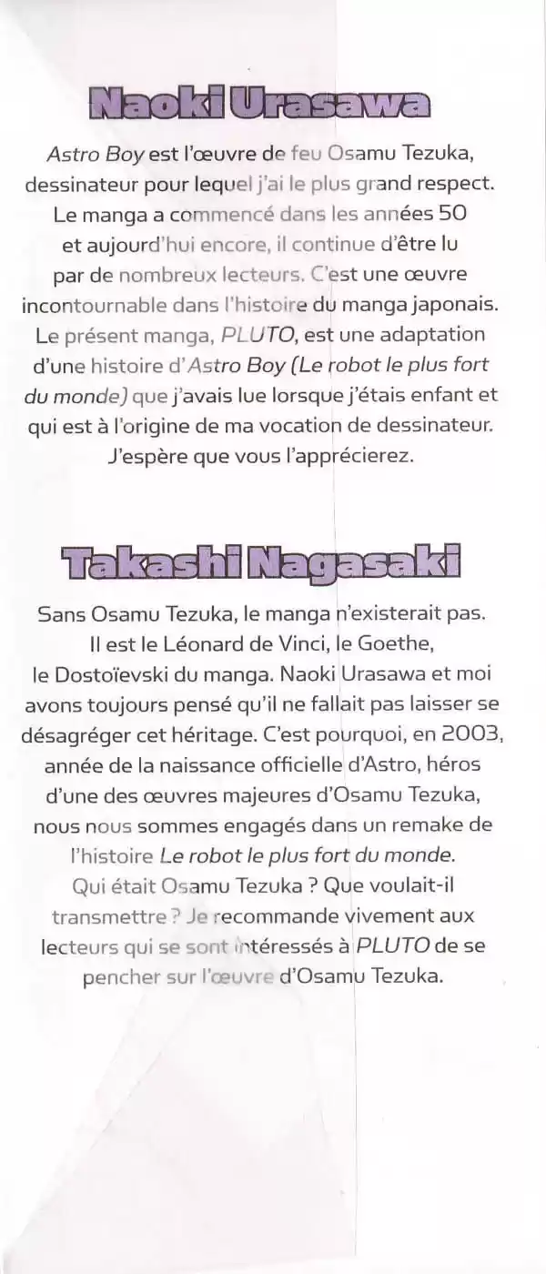 Read Pluto FR Manga Online