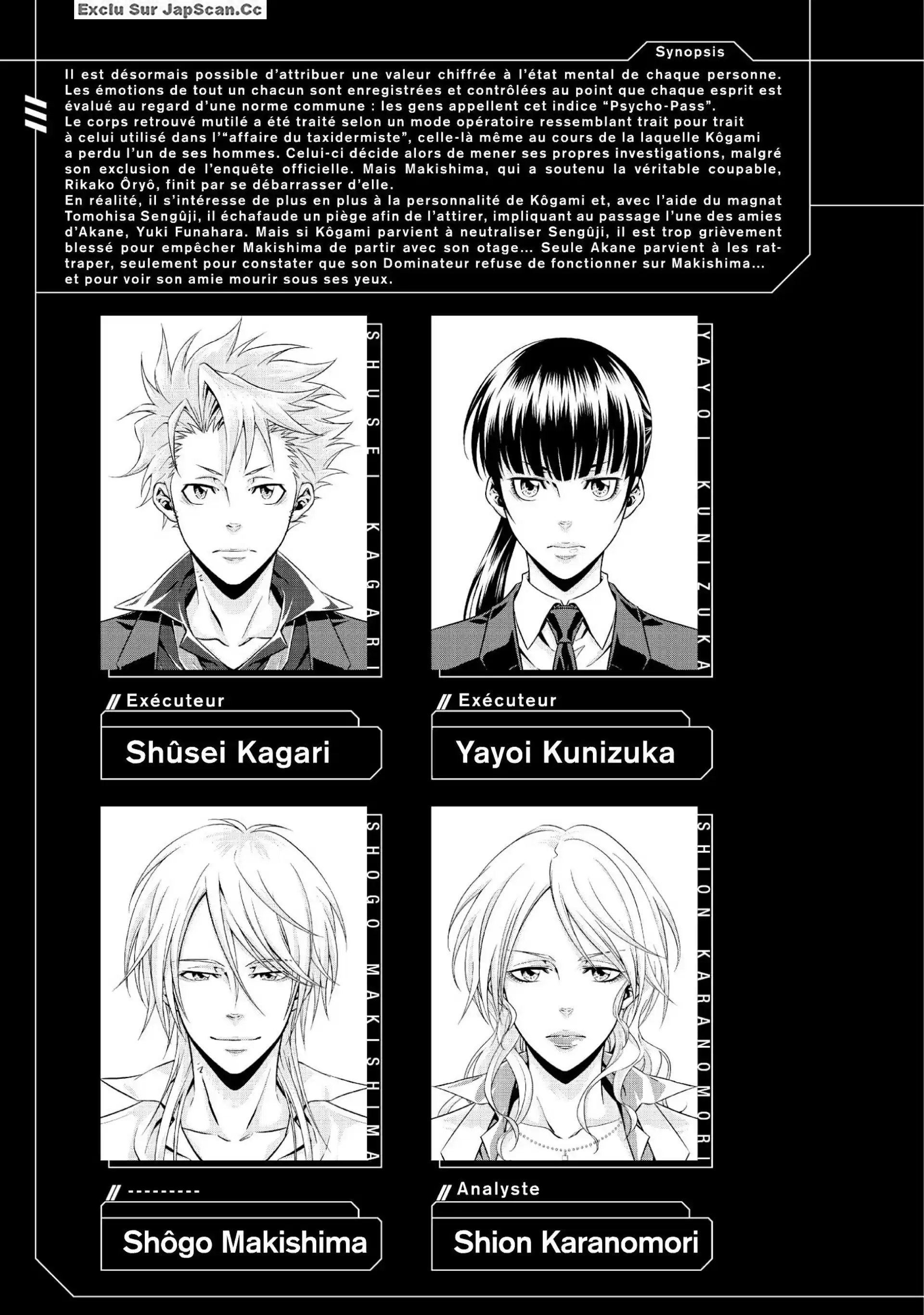 Read Psycho-Pass Inspecteur Akane Tsunemori FR Manga Online