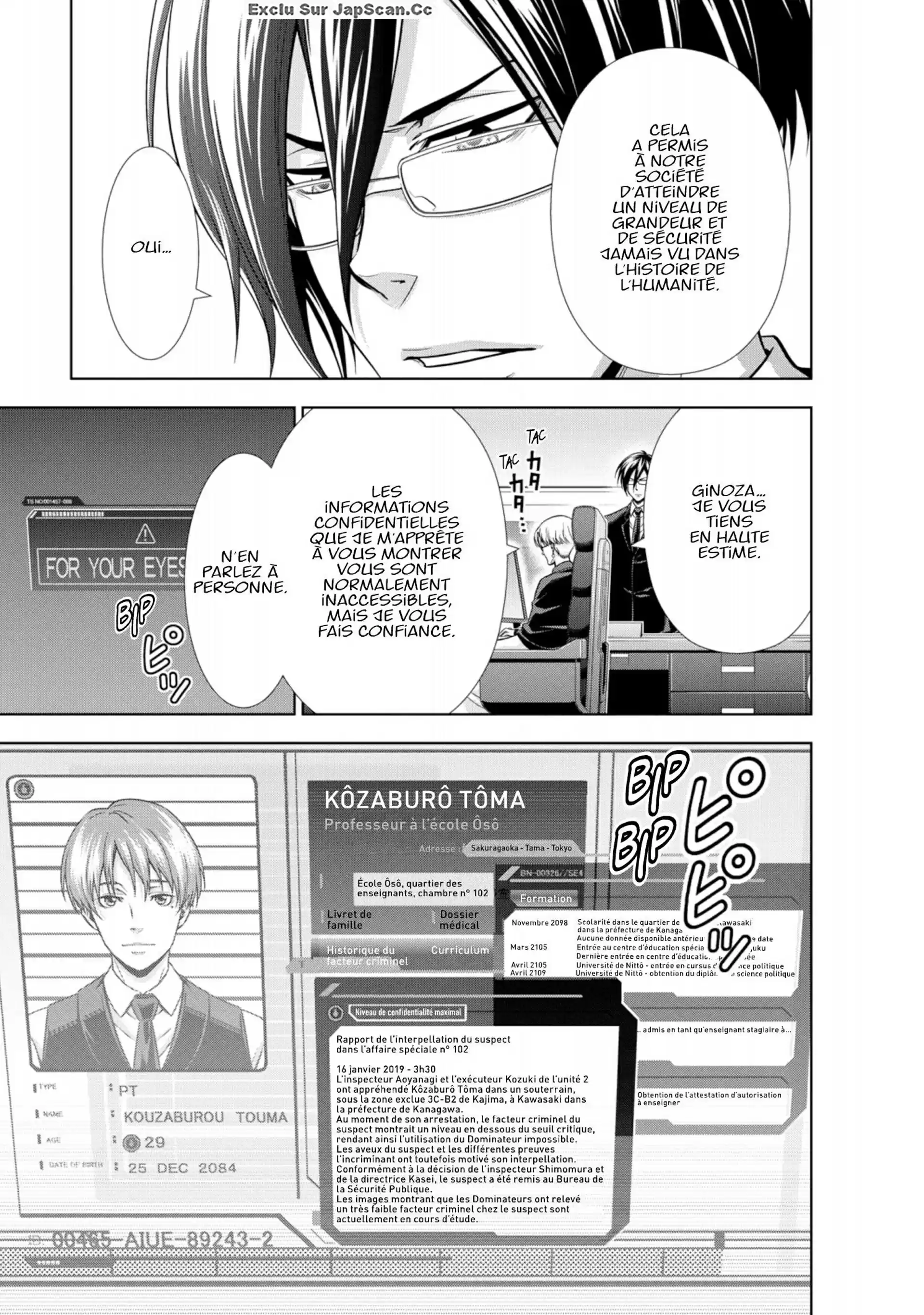 Read Psycho-Pass Inspecteur Akane Tsunemori FR Manga Online