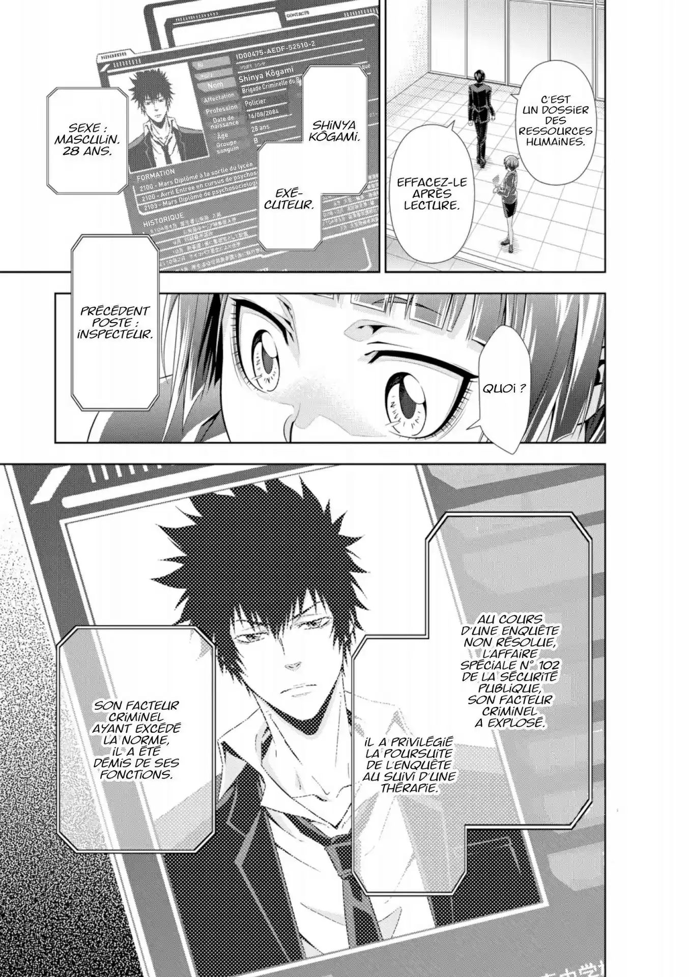 Read Psycho-Pass Inspecteur Akane Tsunemori FR Manga Online