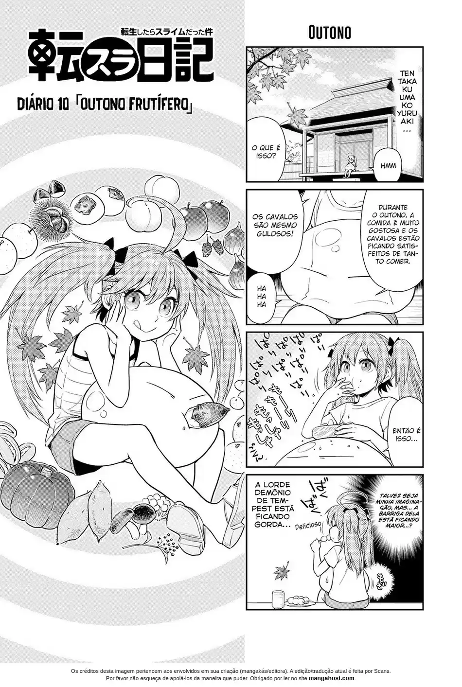 Read Tensura Nikki Tensei Shitara Slime Datta Ken pt_BR Manga Online