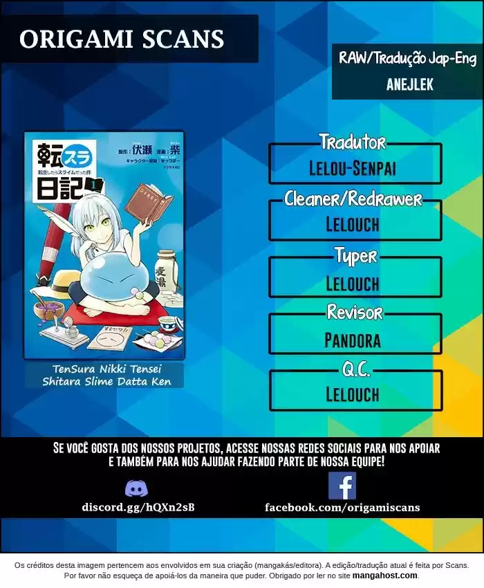 Read Tensura Nikki Tensei Shitara Slime Datta Ken pt_BR Manga Online
