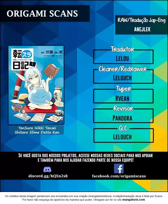 Read Tensura Nikki Tensei Shitara Slime Datta Ken pt_BR Manga Online