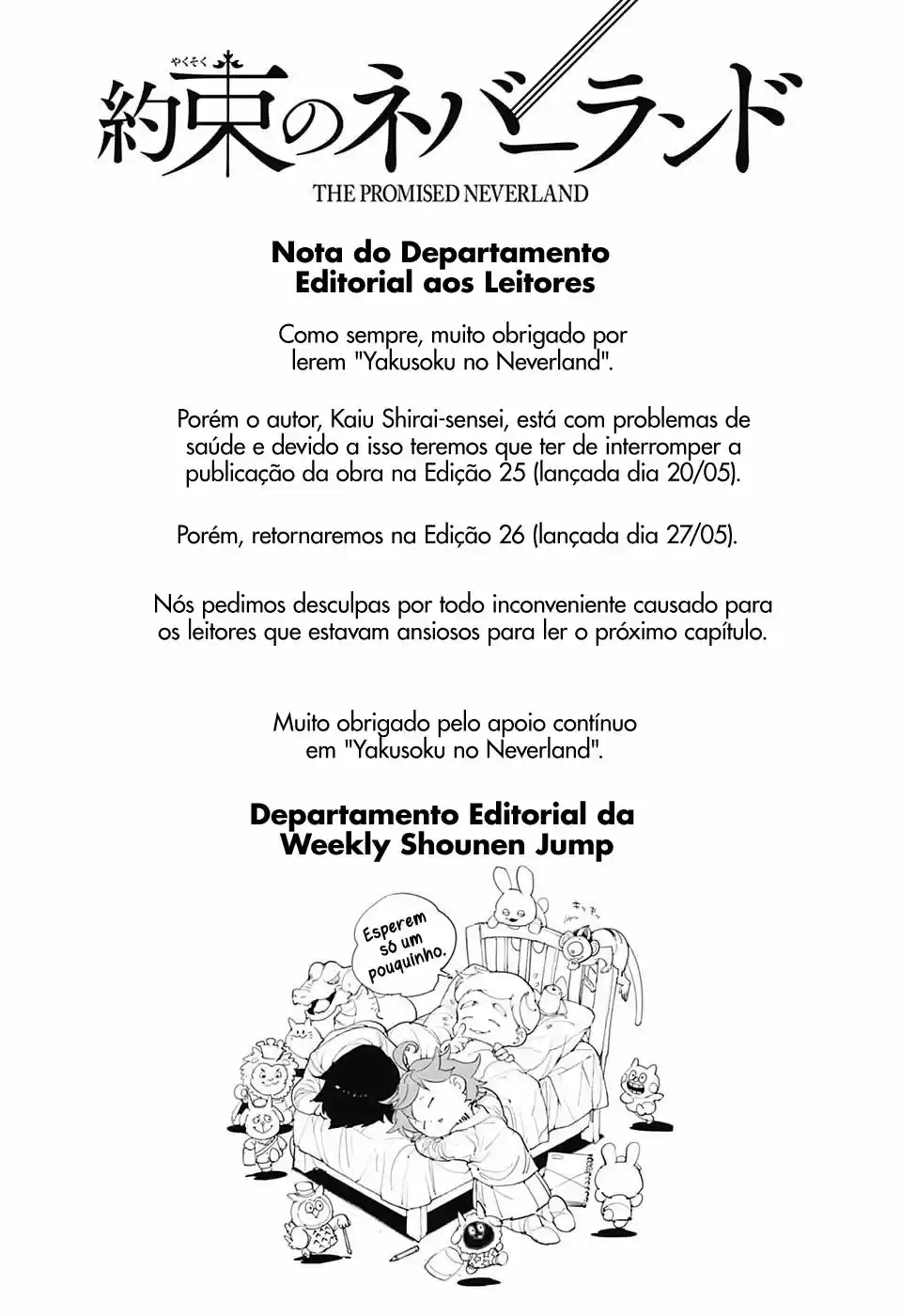 Read The Promised Neverland pt_BR Manga Online
